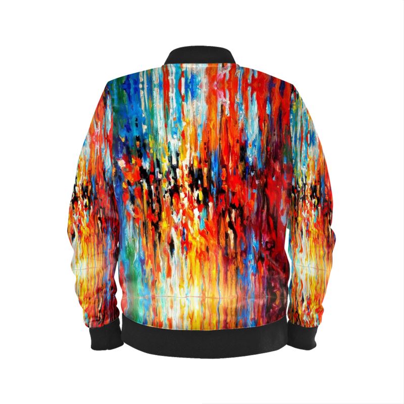 Men's Bomber Jacket. Chroma. Series Abstract Sunsets.