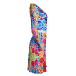 Wrap Dress. "Fractals Of Happy"