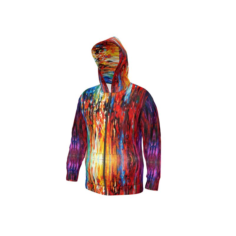 Hoodie. "Chroma". Series "Abstract Sunsets".