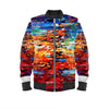 Ladies Bomber Jacket. Chroma. Series Abstract Sunsets.