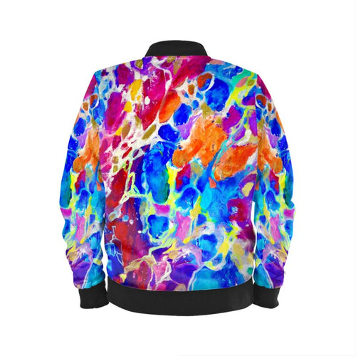 Men's Bomber Jacket. Rainbows. Series "5D"