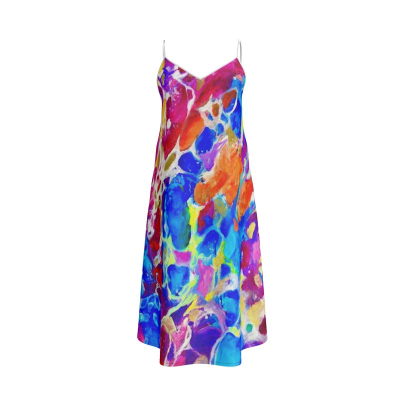 Slip Dress (long). Series "Rainbows".