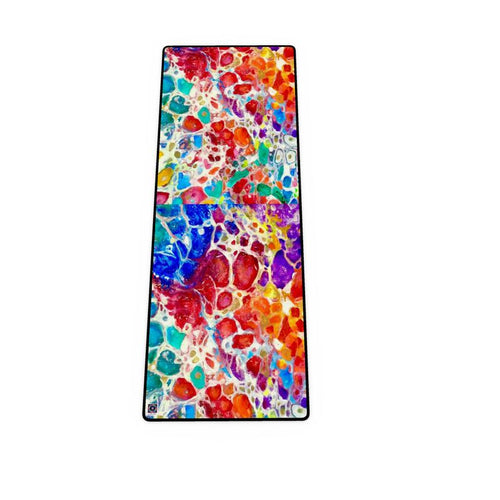 Yoga Mat. Series "Rainbows."