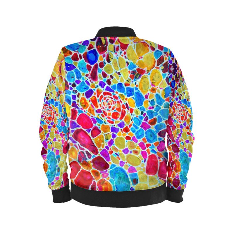 Mens Bomber Jacket. "Fractals Of Happy"