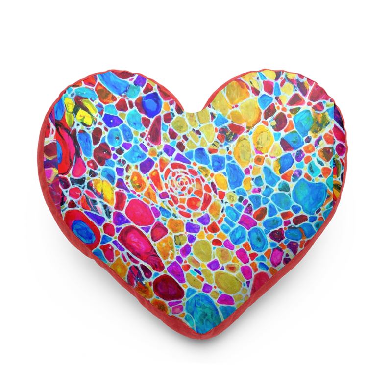 Heart Pillow. "Fractals Of Happy"