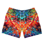 Men's Swimming Shorts. Secret Path. Series "Abstract Sunsets"