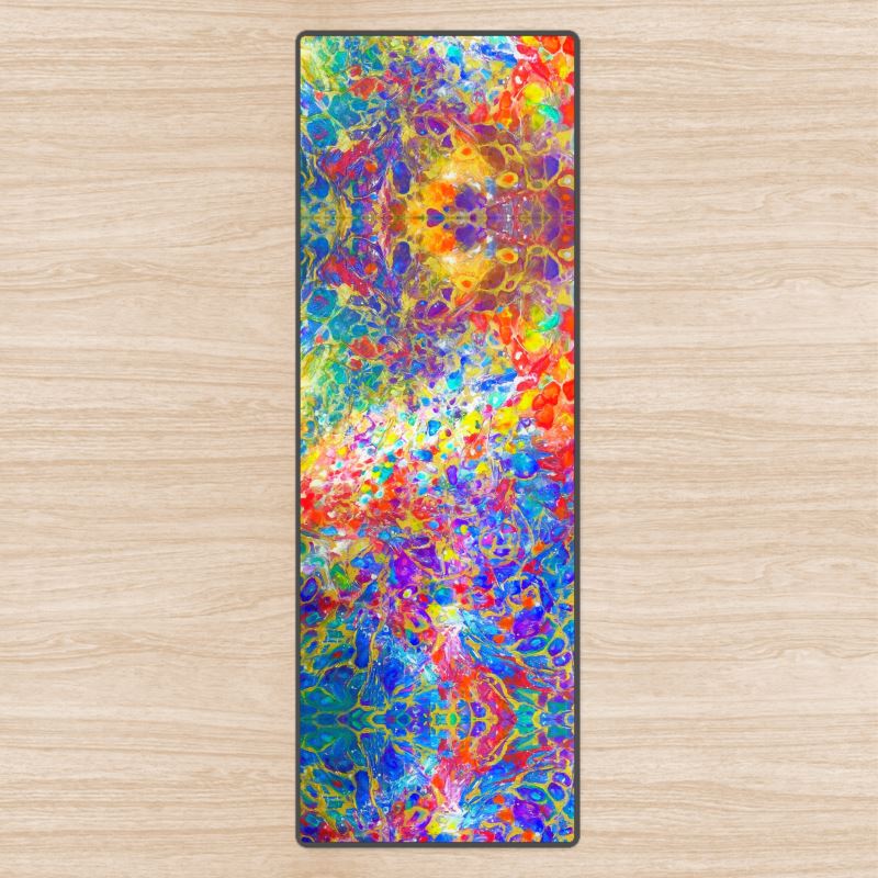 Yoga Mat. "Galaxies In Love"