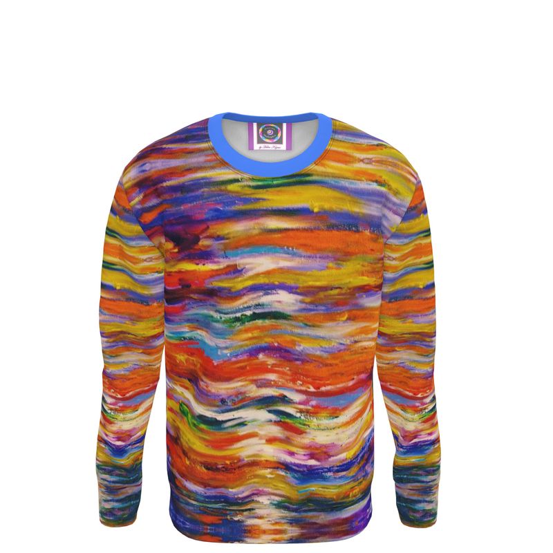 Men's Sweatshirt. "Sunset" . Series "Moods"