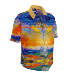 Men's Short Sleeve Shirt. Sunset. Series "Moods"