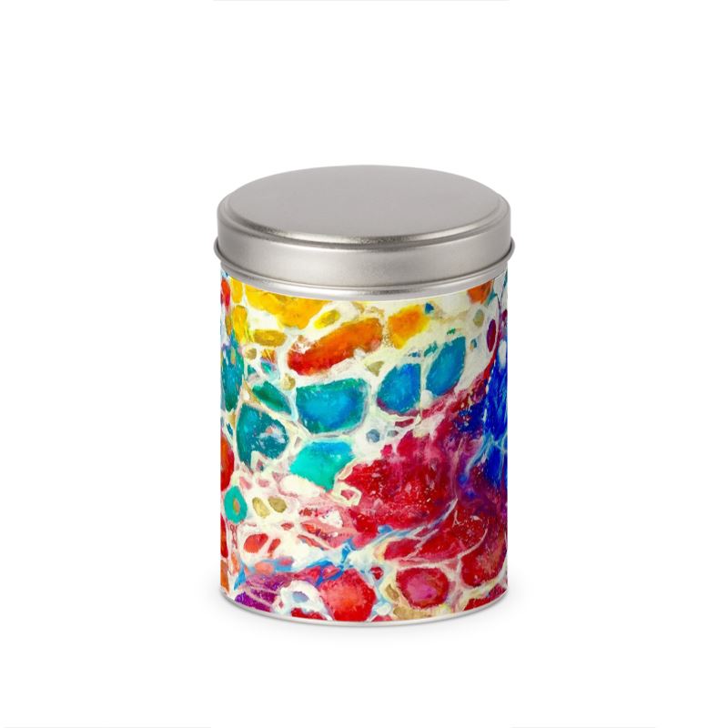 Cylinder Tins. "Rainbows"