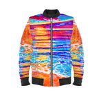 Mens Bomber Jacket. Series  "Sunsets & Blues"