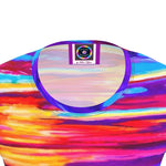 Womens T-Shirt.  "Merging", Series "Sunsets & Blues".